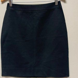 Rules Black Cotton Stretch Pencil Skirt